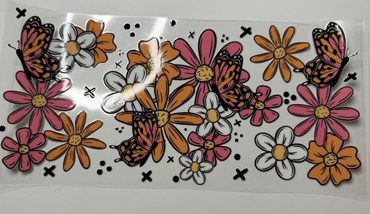 Butterfly Bloom UV DTF Wrap