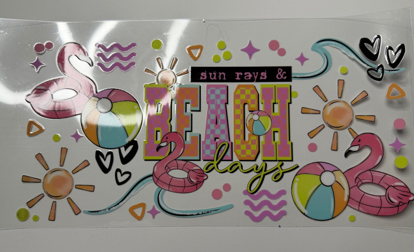 Sun Rays & Beach Days UV DTF Wrap