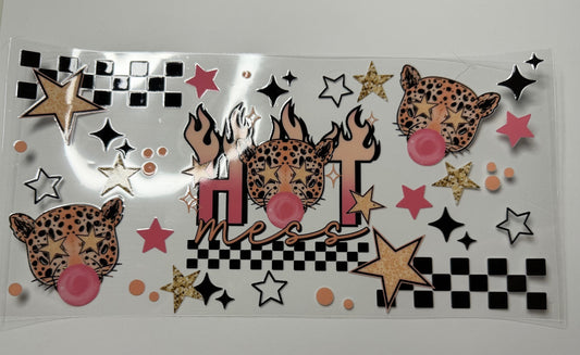 Hot Mess UV DTF Wrap