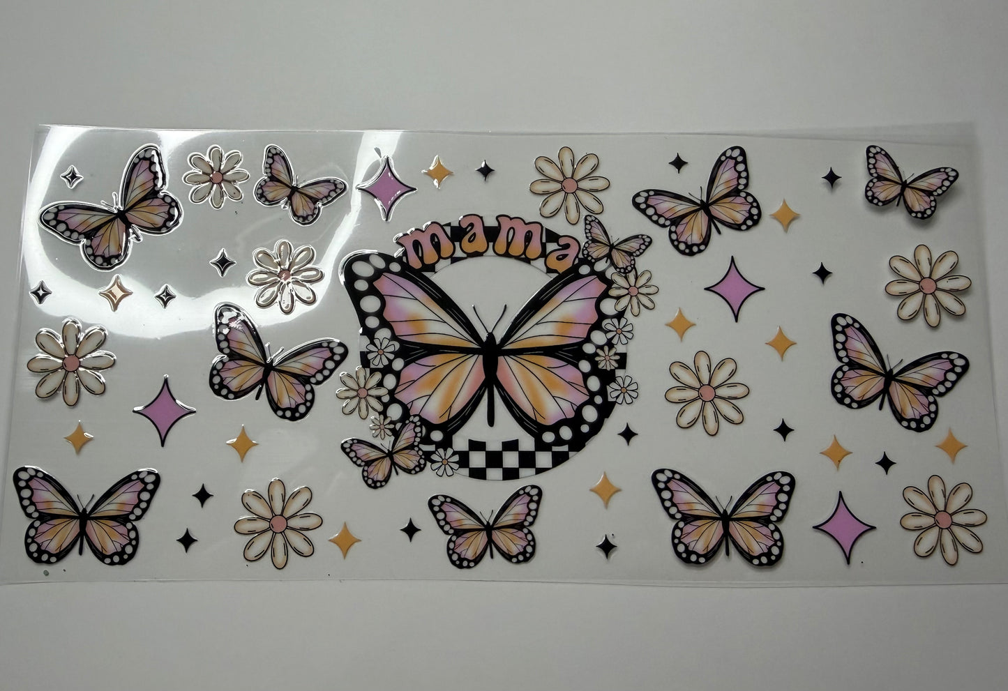 Butterfly Mama UV DTF Wrap