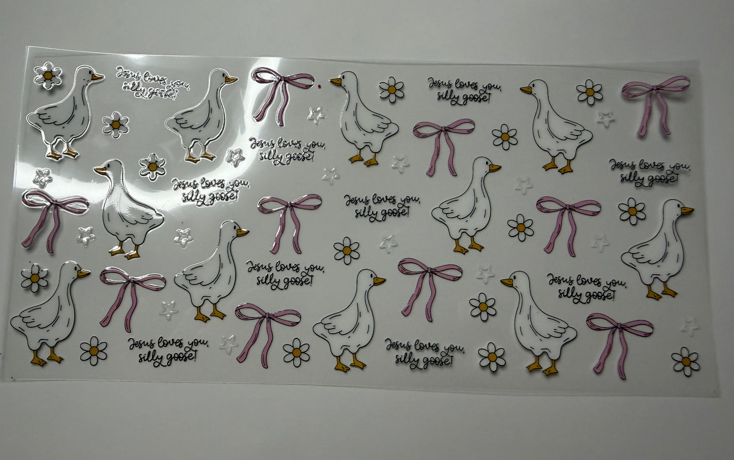 Jesus Loves You, Silly Goose UV DTF Wrap