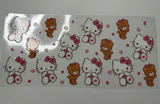 Cat & Bear UV DTF Wrap