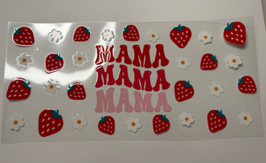 Strawberry Mama UV DTF Wrap