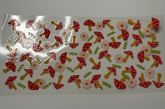 Mushroom Garden UV DTF Wrap