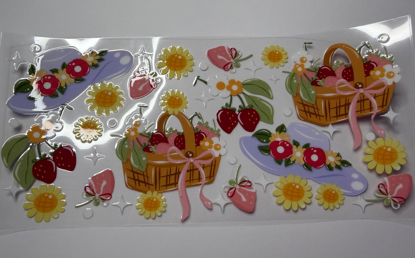 Strawberry Pickin' UV DTF Wrap