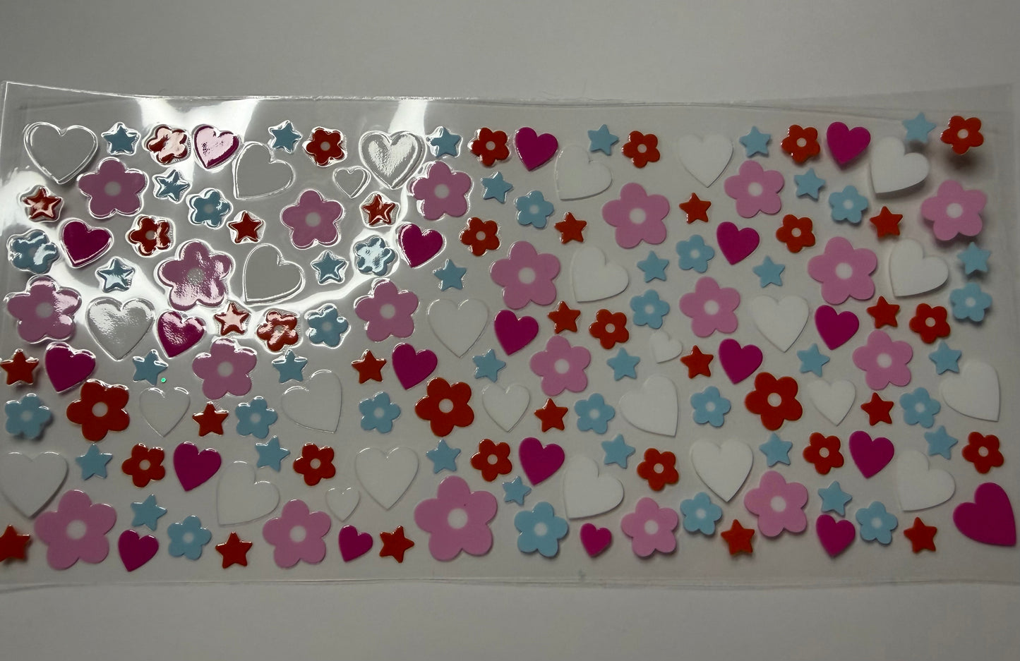 Flowers, Stars & Hearts UV DTF Wrap