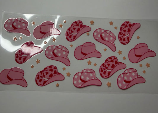 Cowgirl Hats UV DTF Wrap