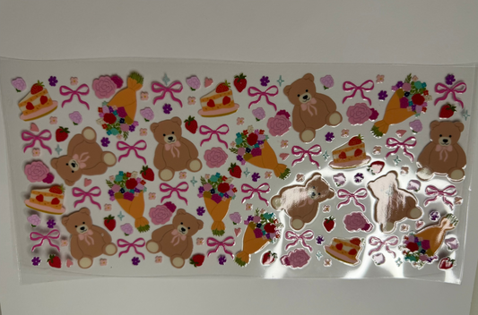 Teddys & Cake UV DTF Wrap