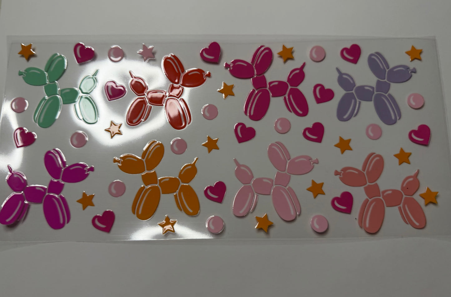 Balloon Dogs UV DTF Wrap