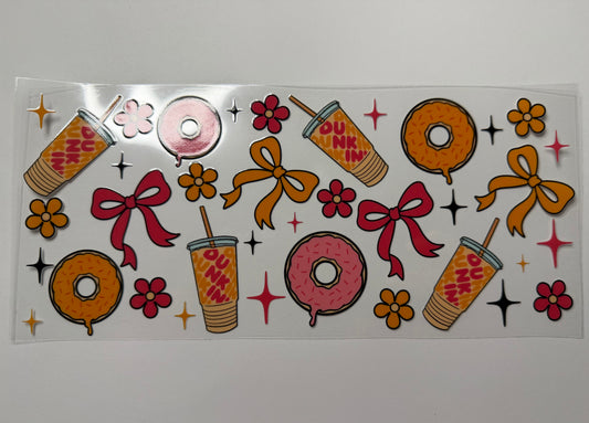 Dunkin UV DTF Cup Wrap