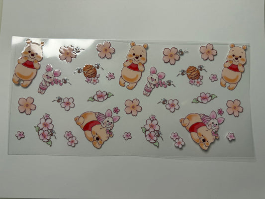 Coquette Bears UV DTF Wrap