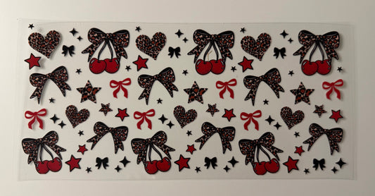 Leopard Cherries UV DTF Wrap