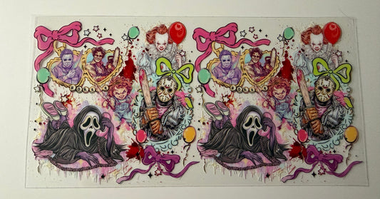 Horror Movie UV DTF Wrap