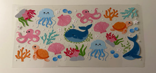 Ocean Life UV DTF Wrap