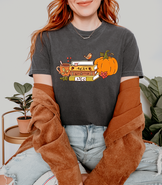 Fall Books Tee