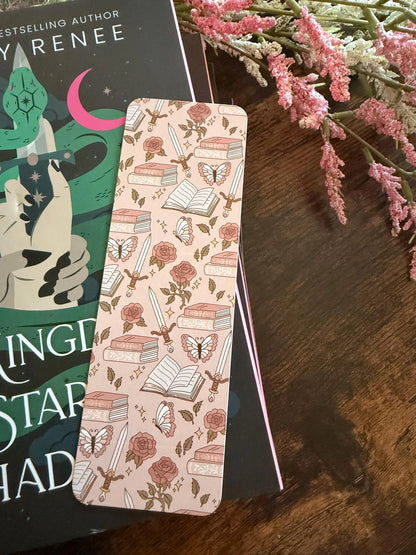 Romantasy Floral Sword Bookmark