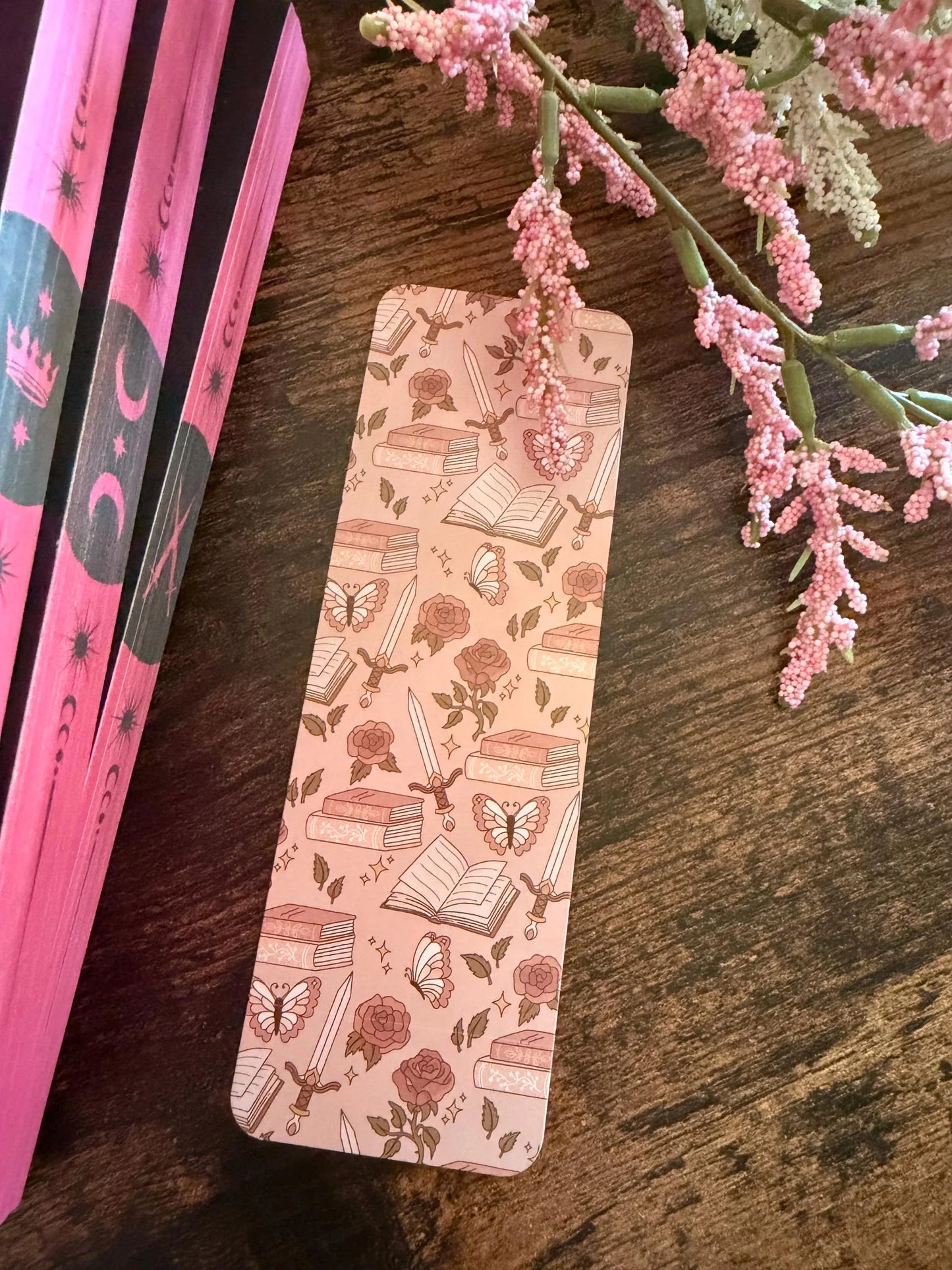 Romantasy Floral Sword Bookmark