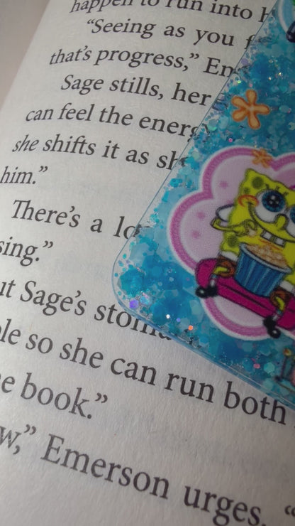 Spongepants Glitter Resin Bookmark