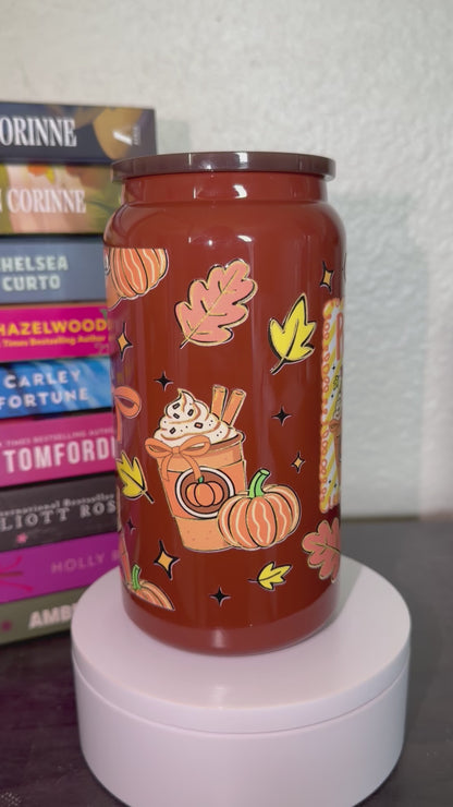 Pumpkin Spice Junkie 16oz Stainless Steel Tumbler