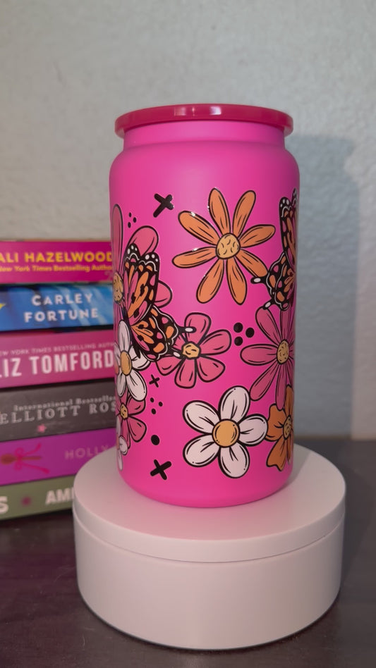 Floral 16oz Stainless Steel Tumbler