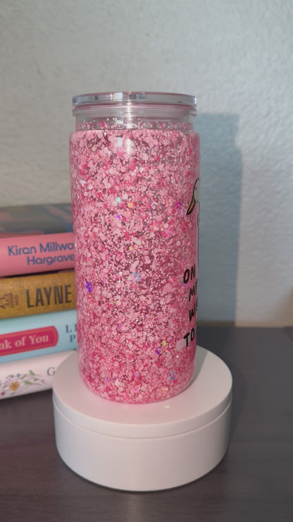 On My Way to Buy Books Goose Tumbler