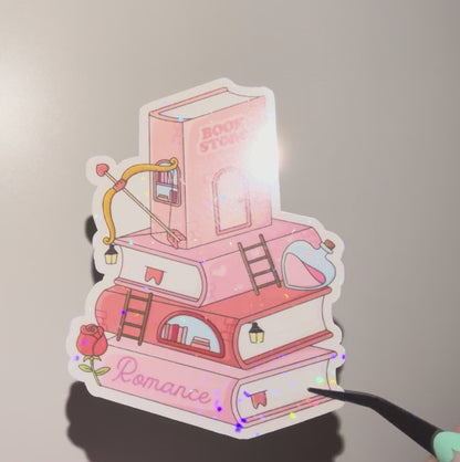 Romance Book Stack Sticker
