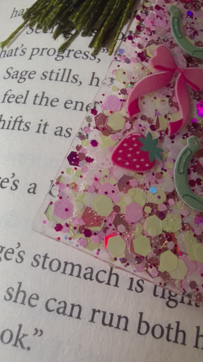 Western Glitter Resin Bookmark