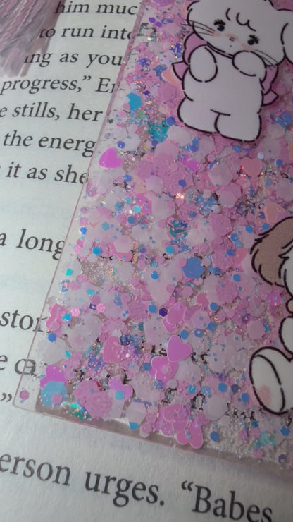 Mikko Glitter Resin Bookmark