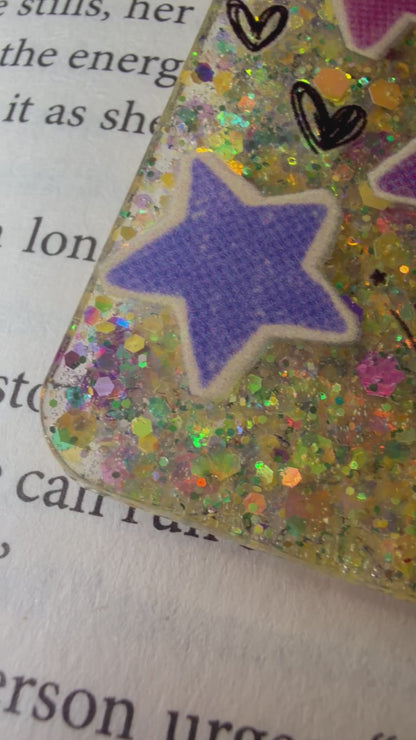Star Glitter Resin Bookmark